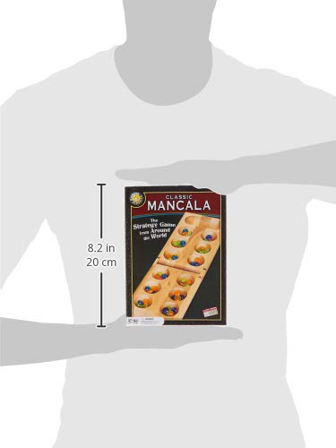 Classic Mancala - Fun Board Game for Friends and Family - Timeless Strategy Game - size: 1.69 x 6.5 x 8.88 inches