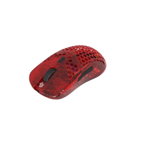 G-Wolves HTX ACE Wireless Gaming Mouse (Honeycomb, Ruby Red) - color: Ruby Red, style: Honeycomb