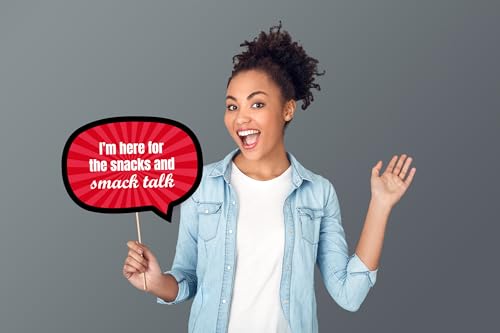 Game Night Photo Booth Props – 12 Funny Party Signs for Board Game Night, Family Party Decorations, Tabletop Party Favors