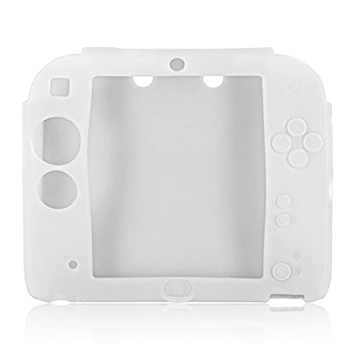 Protective Soft Silicone Rubber Gel Skin Case Cover for 2DS Controller (White) - color: WHITE