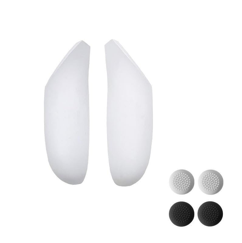 1 Pair New OEM Battery Cover for Oculus Quest 2 Left Right Controller, Replacement Part Charging Case Cover for Meta Quest 2 Controllers with Thumb Grips Caps