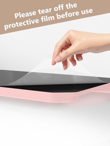 2-in-1 Ergonomic Keyboard Stand with Wrist Rest, Comfy Keyboard Riser Holder with Massage Design, Pink - color: Light Pink