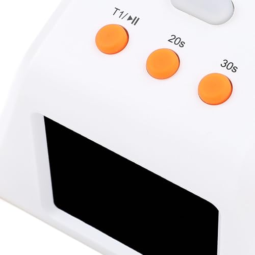 4 Sided Countdown Timer, 1.4 Inch Digits LED Screen Preset Time Table Game Timer Chess Timer Countdown Stopwatch for Chess Table Game (White) - color: White