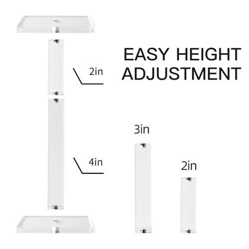 Kalami 2 Pcs Flying Miniatures Magnetic Combat Riser for DND with 2" Base | 3D Single Flyer Riser for TTRPGS and Board Games - size: 2 in-Magnetic