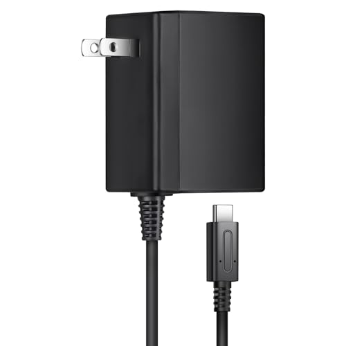 Switch Charger - Charge in Full Less Than 2H - 15V 2.6A USB C Power Adapter Fast Charging with Upgraded IC Module, 5FT Cable Cord - Compatible with Switch Lite, OLED, Steam Deck - Support TV Mode