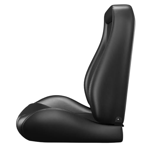 2 Pcs Adjustable Universal Racing Seats with Double Sliders, Reclinable Clasic Car Bucket Seats, 1 Pair of Sport Seats for Vehicles (OBS-Black) - color: OBS-Black