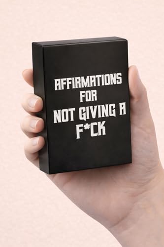 Isaac Liev Affirmations for Not Giving a F*ck - 50 Bold Daily Motivation Cards for Confidence, Boundaries & Unapologetic Self-Love - Adult Sweary Quotes - style: Not Giving a F Affirmation
