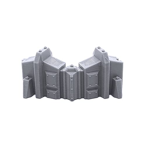 EnderToys Connecting Barricade Wall Set, Terrain Scenery for Tabletop 28mm Miniatures Wargame, 3D Printed and Paintable