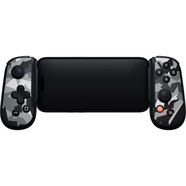 Skinit Decal Gaming Skin Compatible with Backbone One for iPhone Game Controller - Urban Camouflage Black Design - color: Black - CMOCSRX2