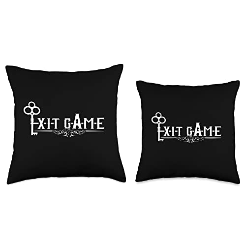 Exit Game - for Escape Room Experts Throw Pillow - size: 16x16