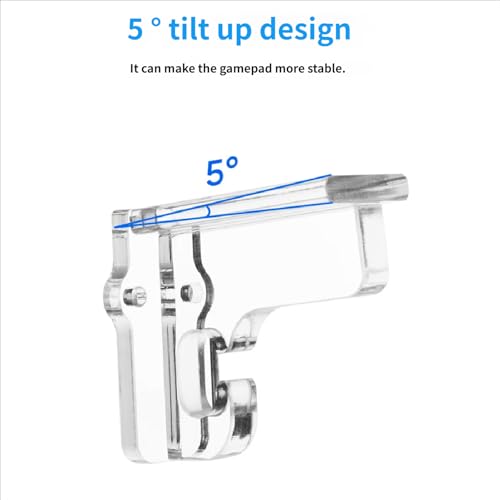 Gaming Accessories Wall Mount Stand Controller Clear Acrylic Bracket with Hook Easy Installation Angled Controller Mount