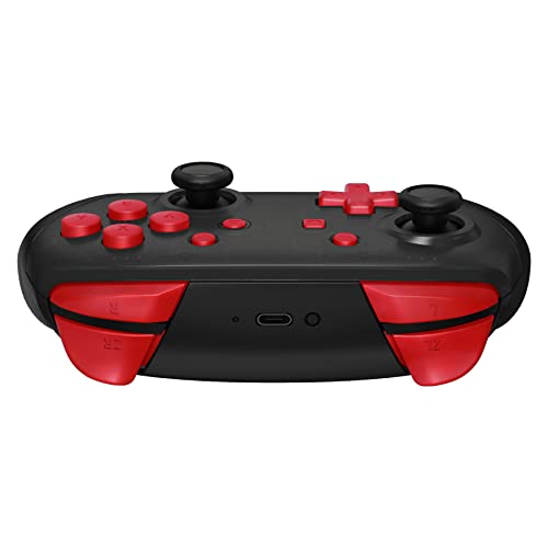 eXtremeRate Passion Red Repair ABXY D-pad ZR ZL L R Keys for Nintendo Switch Pro Controller, DIY Replacement Full Set Buttons with Tools for Nintendo Switch Pro Controller - Controller NOT Included - color: Passion Red