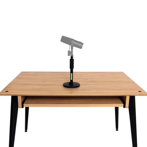 Shure by Gator Round Base Desktop Mic Stand with Standard Height-Adjustable Twist Clutch and 6" Base; (SH-DESKTOP1) - style: Standard