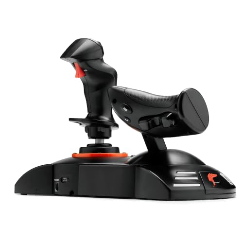 Thrustmaster T.FLIGHT HOTAS NEO ACE COMBAT 8 WINGS OF THEVE Edition β Officially Licensed Simulation Controller β Flight Joystick & Throttle with Vibration Feedback - PS5, PS4, PC - style: PlayStation | PC