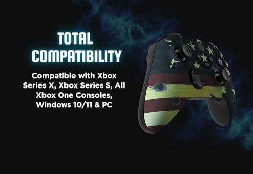 Stealth Controllers Wireless Controller for Xbox Series S, Xbox Series X, Xbox One - Soft Touch Feel - Custom Series S/X Controller (American Flag) - color: American Flag