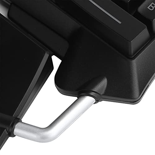 ASHATA One Hand RGB Mechanical Gaming Keyboard, 35-Key USB Wired Portable Mini Gaming Keypad Ergonomic Mechanical Keyboard, with Wrist Rest, for Win 98SEME/2000/XPVISTA/7/10