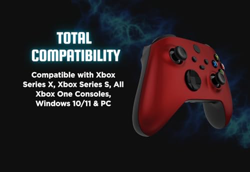 Stealth Controllers Wireless Controller for Xbox Series S, Xbox Series X, Xbox One - Soft Touch Feel - Custom Series S/X Controller (Red (Matte)) - color: Red (Matte)