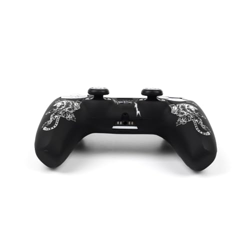 Tiger Controller Skin Cover Compatible with PS5/Playstation 5 Controller, RALAN Protector Case Customised Thumb Grip - color: Tiger Black White