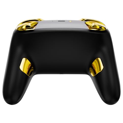 eXtremeRate DIY Replacement Full Set Buttons for Nintendo Switch 2 Pro Controller, Chrome Gold Custom ABXY Dpad + - Home Capture Power L R ZR ZL Triggers Sync GL GR Buttons for Switch 2 Pro Controller - color: Chrome Gold