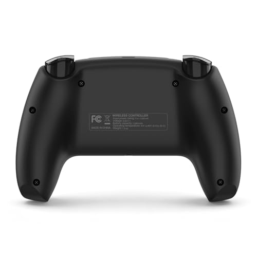 Choopp Wireless Controller Compatible with PS5/Pro/Slim/PC | Immersive Haptic Feedback, Intuitive Control, Adaptive Triggers, Ergonomic design, 3.5mm Headphone Jack, Microphone (black) - color: black
