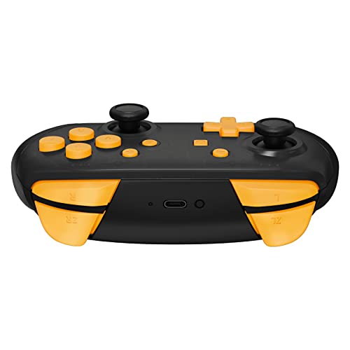 eXtremeRate Caution Yellow Repair ABXY D-pad ZR ZL L R Keys for Nintendo Switch Pro Controller, DIY Replacement Full Set Buttons with Tools for Nintendo Switch Pro Controller - Controller NOT Included - color: Caution Yellow