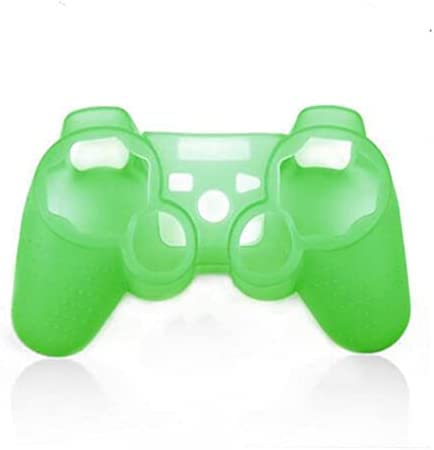 Soft Silicone Case Skin Cover Case Shell Protective Case for Sony PS3 Controller Gel Rubber Protective Case (Green) - color: Green