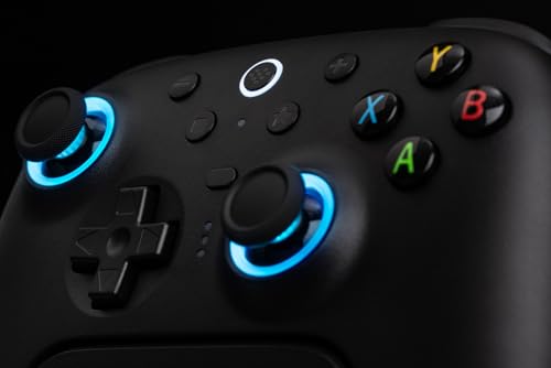 8Bitdo Ultimate 2 Wireless Gaming Controller with Charging Dock - Black | TMR Joysticks, Switchable Hall Effect/Tactile Triggers, 8Speed Wireless Tech, RGB Fire Ring, for PC & Android - color: Black, size: Ultimate 2 Wireless