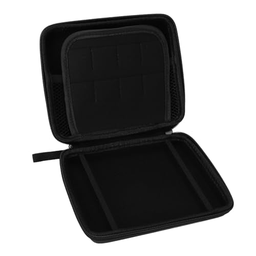 LUCKDANO Carrying Case for 2DS - Protective Hard Shell with 8 Game Card Holders - Compatible with 2DS Console Accessories Shockproof & Travel Case Portable Pouch with Wrist (#11) - color: Black