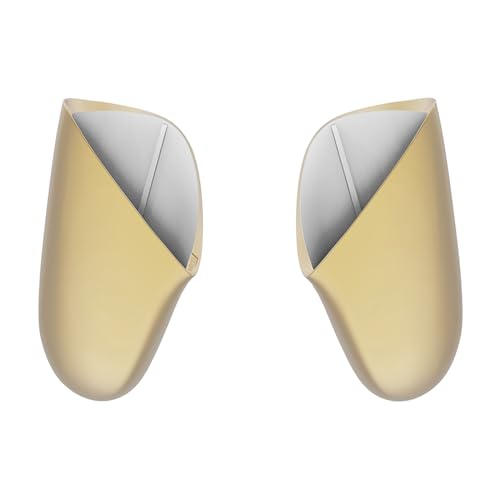 eXtremeRate Metallic Champagne Gold Replacement Handle Grips for Nintendo Switch Pro Controller, Soft Touch DIY Hand Grip Shell for Nintendo Switch Pro - Controller NOT Included - color: Champagne Gold