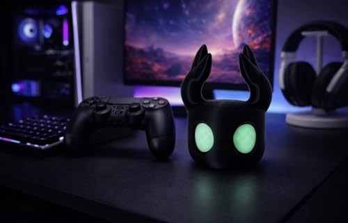 Minimalist Game Controller Holder Stand – Universal Gaming Controller Display – Gaming Desk Organizer – 3D Printed Gamer Gift (Black Glow) - color: Black Glow