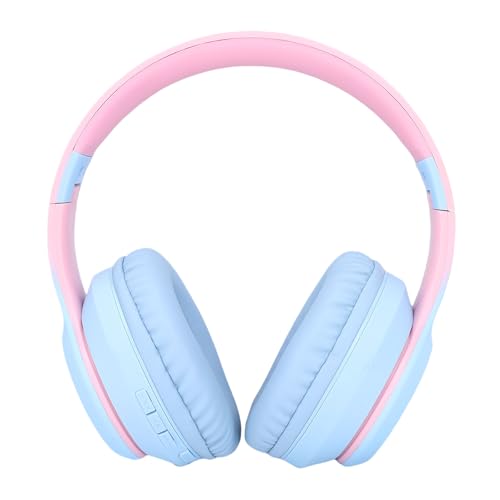Over Ear ANC Active Noise Cancelling Headphone Gaming Headset for Long Term Wear 1 Unit (Blue) - color: Blue