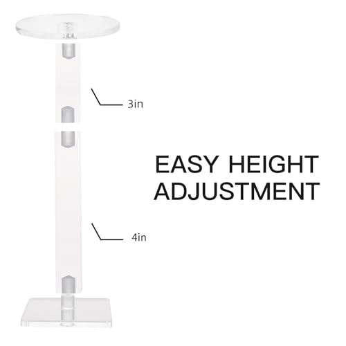 Kalami Flying Miniatures Combat Riser for DND | 4” Acrylic Base Flight Stand Terrain Perfect for Dungeon and Dragons, Warhammer, D&D 5e and Tabletop TTRPGs - size: 4 in-Standard