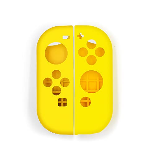 Soft Silicone Case Anti-Slip Shell Cover Replacement for Nintendo Switch Joycon Cover (Yellow) - color: Yellow
