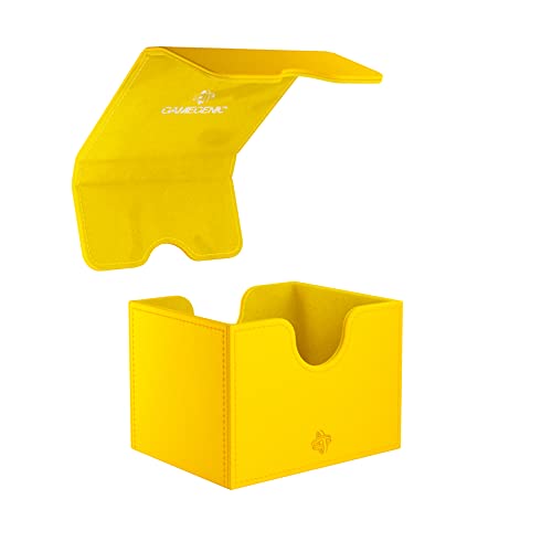 GameGenic Deck Box – Sidekick XL Yellow 100CT – Durable and Sturdy TCG, OCG, CCG Card Storage – Compatible with Pokemon, Yugioh, Commander, and MTG Magic: The Gathering Cards - color: Yellow