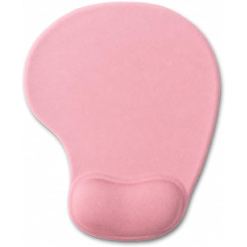 Office Mousepad with Gel Wrist Support - Ergonomic Gaming Desktop Mouse Pad Wrist Rest - Design Gamepad Mat Rubber Base for Laptop Computer -Silicone Non-Slip Special-Textured Surface (01Pink) - color: 01Pink