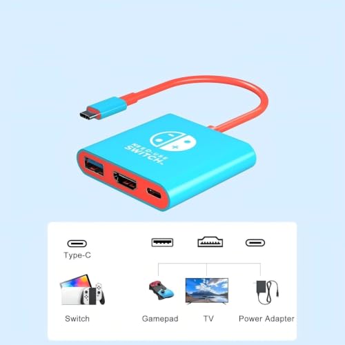 BIYTC Switch Dock for Nintendo Switch 1&2 Portable Tv Docking Station | Switch TV Adapter Travel Dock with USB3.0 Port