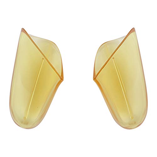 eXtremeRate Amber Yellow Replacement Handle Grips for Nintendo Switch Pro Controller, DIY Hand Grip Shell for Nintendo Switch Pro - Controller NOT Included - color: Clear Amber Yellow
