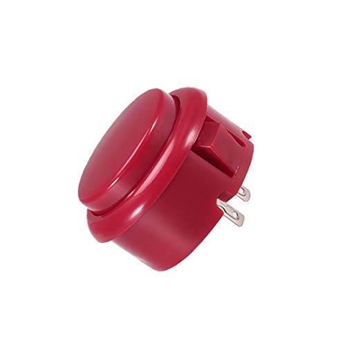 uxcell 30mm Mounting Hole Momentary Game Push Button Switch for Arcade Video Games Red 10pcs - color: 32