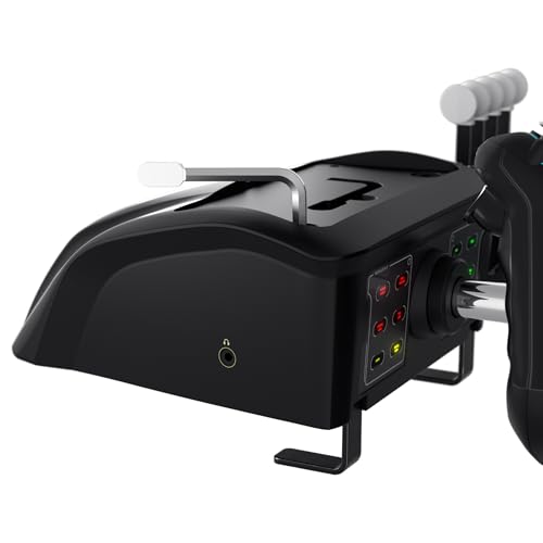 Turtle Beach VelocityOne Flight Universal Control System - Xbox Series X & Xbox Series S, Xbox One & Windows 10 & 11 PCs with Yoke Handle, Throttle Quadrant, Trim Wheel & Rudder Controls | Xbox Series X|S, Xbox One, Windows PC, Complete Controls, Yoke Han