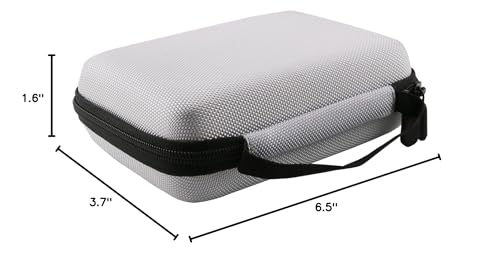 WERJIA Hard Carrying Case Compatible with RG447V/RG DS/ XF40H Handheld Game Console, Mesh Pocket fits Cable, SD Card (Grey) - color: Grey