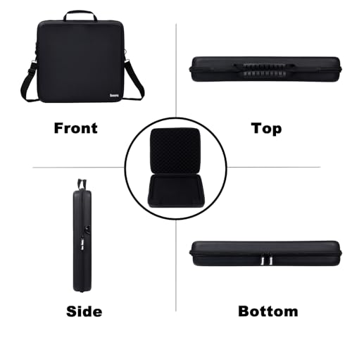 Banworks PU Hardshell MIDI Controller Case Custom Fit for Ableton Push 3 (Desktop/Standalone Version), Audio Workstation Performance Controller Storage/Carrying Case JT/HCQSNB-01 (Case Only, 1 Piece) - size: For Ableton Push 3
