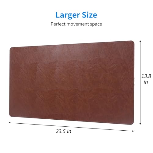 MTG Playmat Vegan Leather TCG Playmat Board Game Card Game Trading Card Game Play Mat Desk Pad Hand Stitched Edges Both Sides Leather Smooth Soft Luxurious and Textured 23.5x13.8in