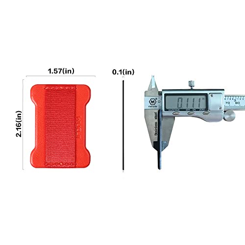 Universal Phone Grip for Smartphones - Phone Holder for Hand - Wireless Charging Compatible (Red) - 2Pack - color: Red