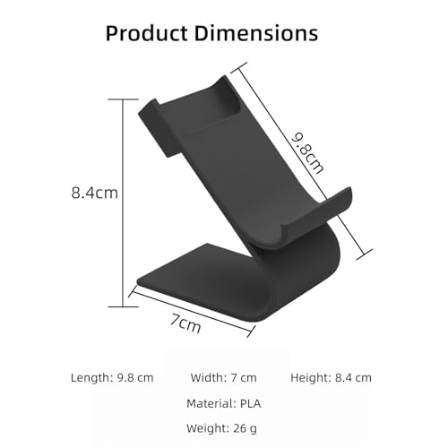 Controller Stand Compatible with Steam Controller 2 and Puck, Desktop Display Holder, Organizer for Gaming Setup (Black)