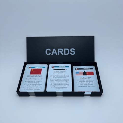 GamePartsPrint3D Board Game Insert Organizer for Twilight Struggle – Custom Card & Component Tray, Fast Setup, Secure Storage