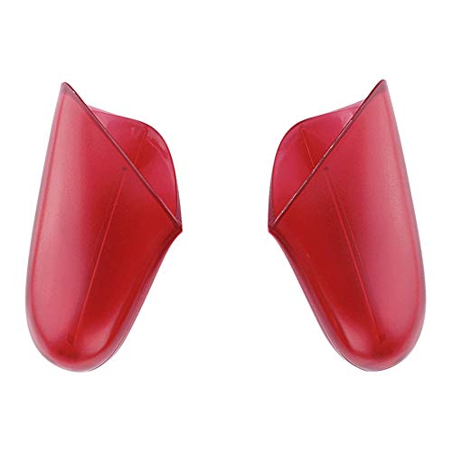 eXtremeRate Transparent Clear Red Replacement Handle Grips for Nintendo Switch Pro Controller, DIY Hand Grip Shell for Nintendo Switch Pro - Controller NOT Included - color: Clear Red
