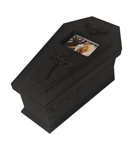Premium Coffin Deck Box for MTG Commander, Vampire Edgar Markov Deck Box with Dice Storage & Life Counter, Holds 100 3.68 in Long Cards with Sleeve