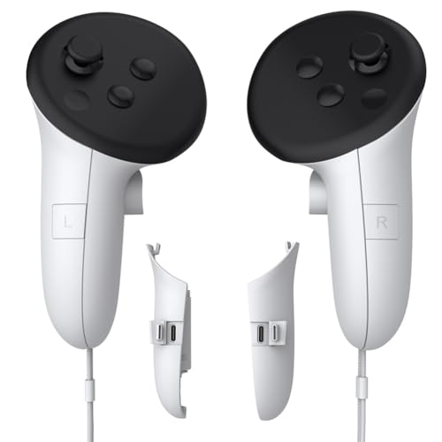 VR Controller Battery Pack Rechargeable Battery Cover for Meta Quest 3S/Quest 3