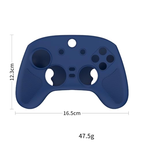 Gaming Controller Case for Razer Wolverine V3 Pro, Black Silicone Skin Cover, Shockproof Protection Sleeve - color: Black