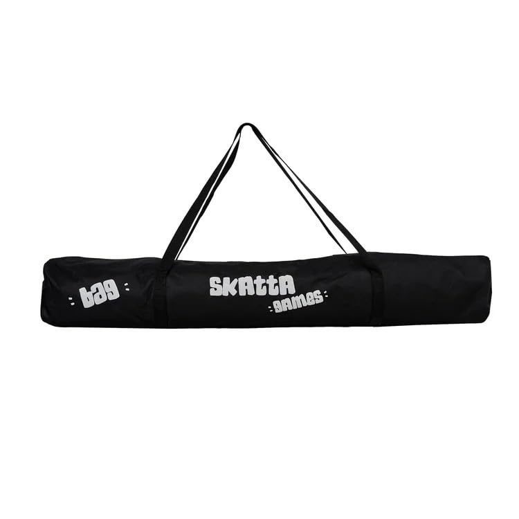 Skatta Bag Premium Cornhole Alternative Set - All-Surface Outdoor Beanbag Toss Game for Adults & Family - Weatherproof Yard Play Kit with 2 Target Boards, 8 Dual-Sided Slick Rough Bags